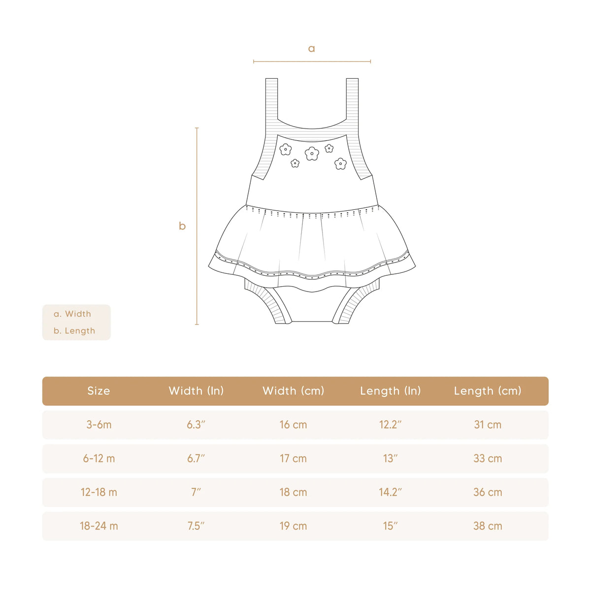 Flower Romper | Light Blue Marl