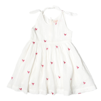 Girls Taylor Dress - Pink Chickens