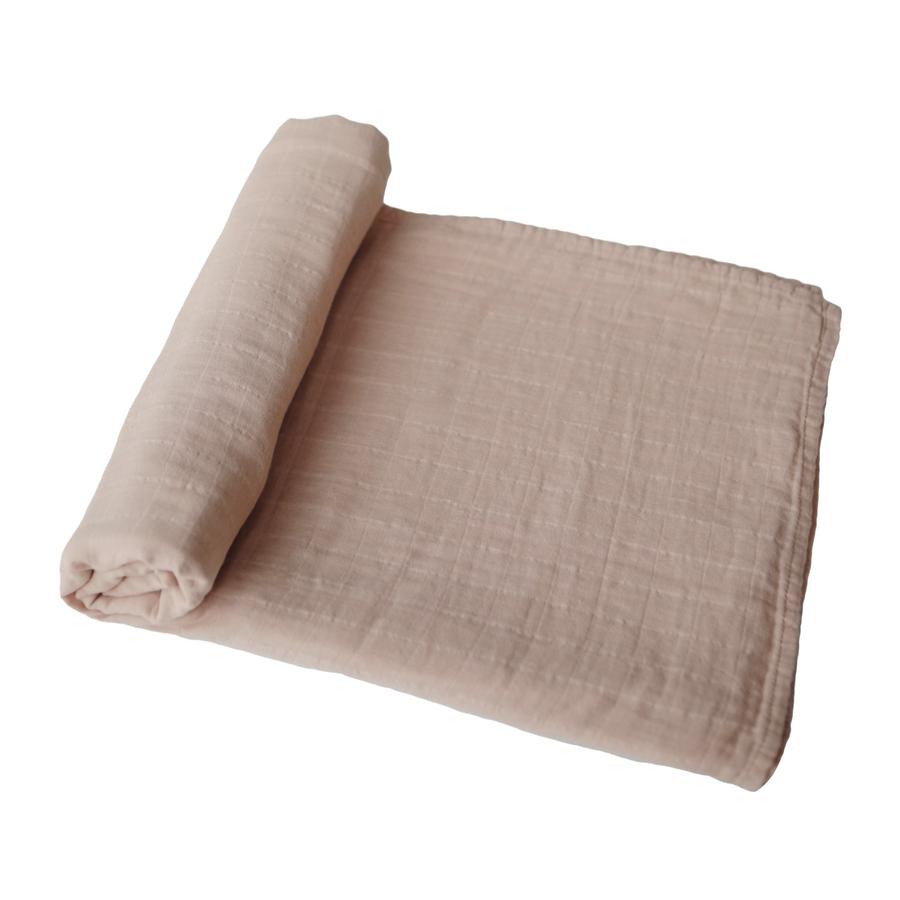 Muslin Swaddle Blanket - Pale Taupe