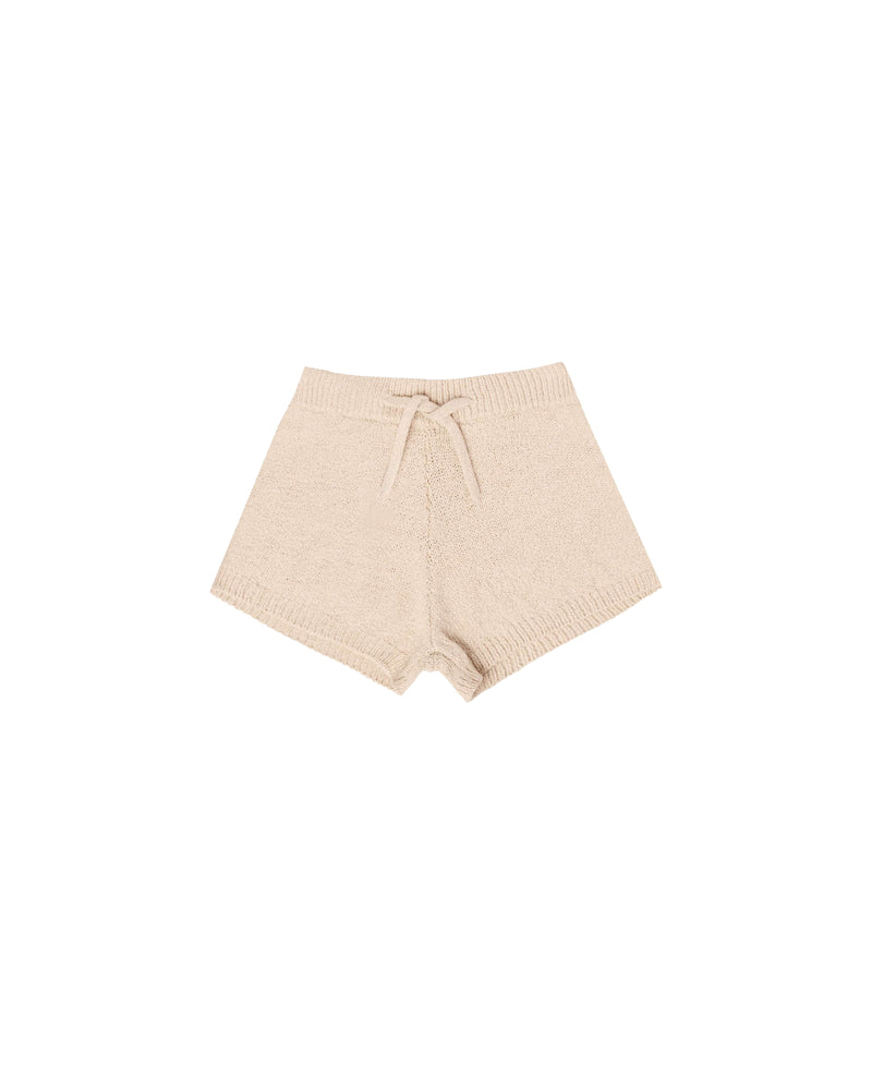 Knit Shorts || Heathered Shell