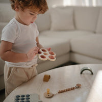 Flower Press Toy | Soft Lilac/Daffodil/Ivory