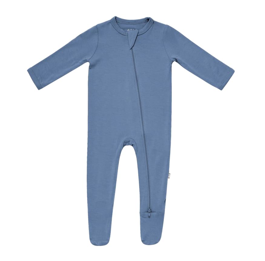 Zippered Footie | Steel