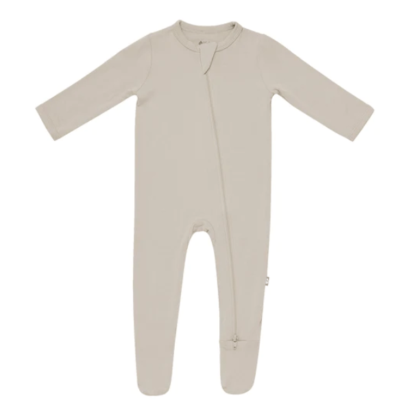 Zippered Footie - Khaki