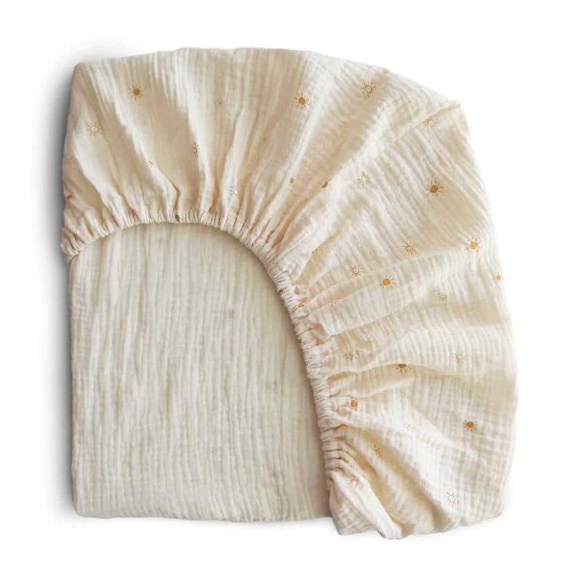 Extra Soft Muslin Crib Sheet - Sun