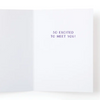 Welcome To The World Galaxy Mobile Greeting Card