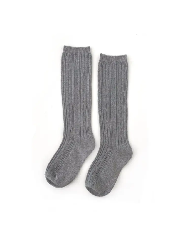 Gray Knee High Socks