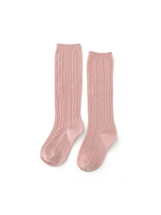 Blush Pink Knee High Socks