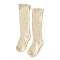 Vanilla Lace Top Knee Highs