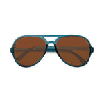 Extra Fancy Aviator Sunglasses - Denim