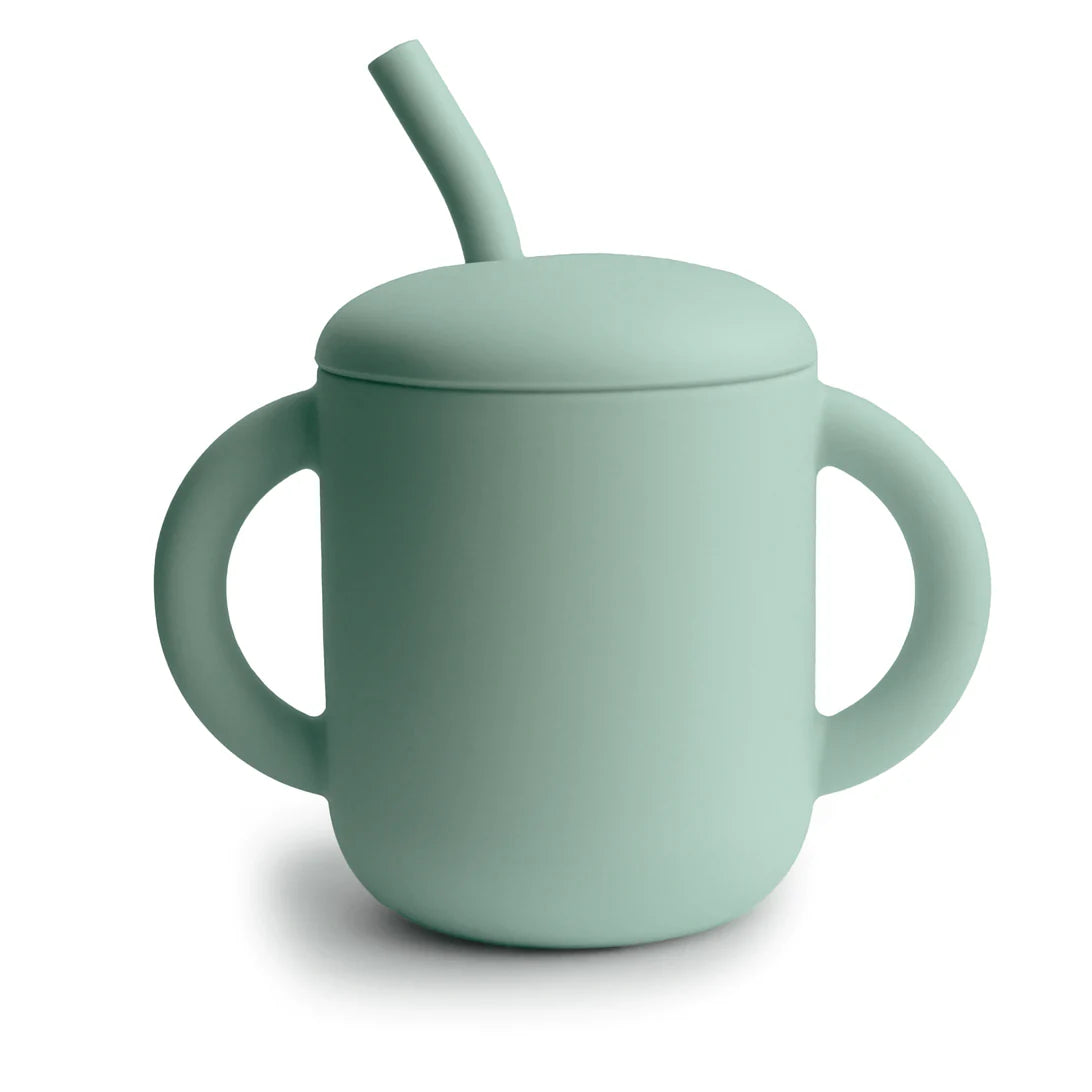Training Cup + Straw | Cambridge Blue
