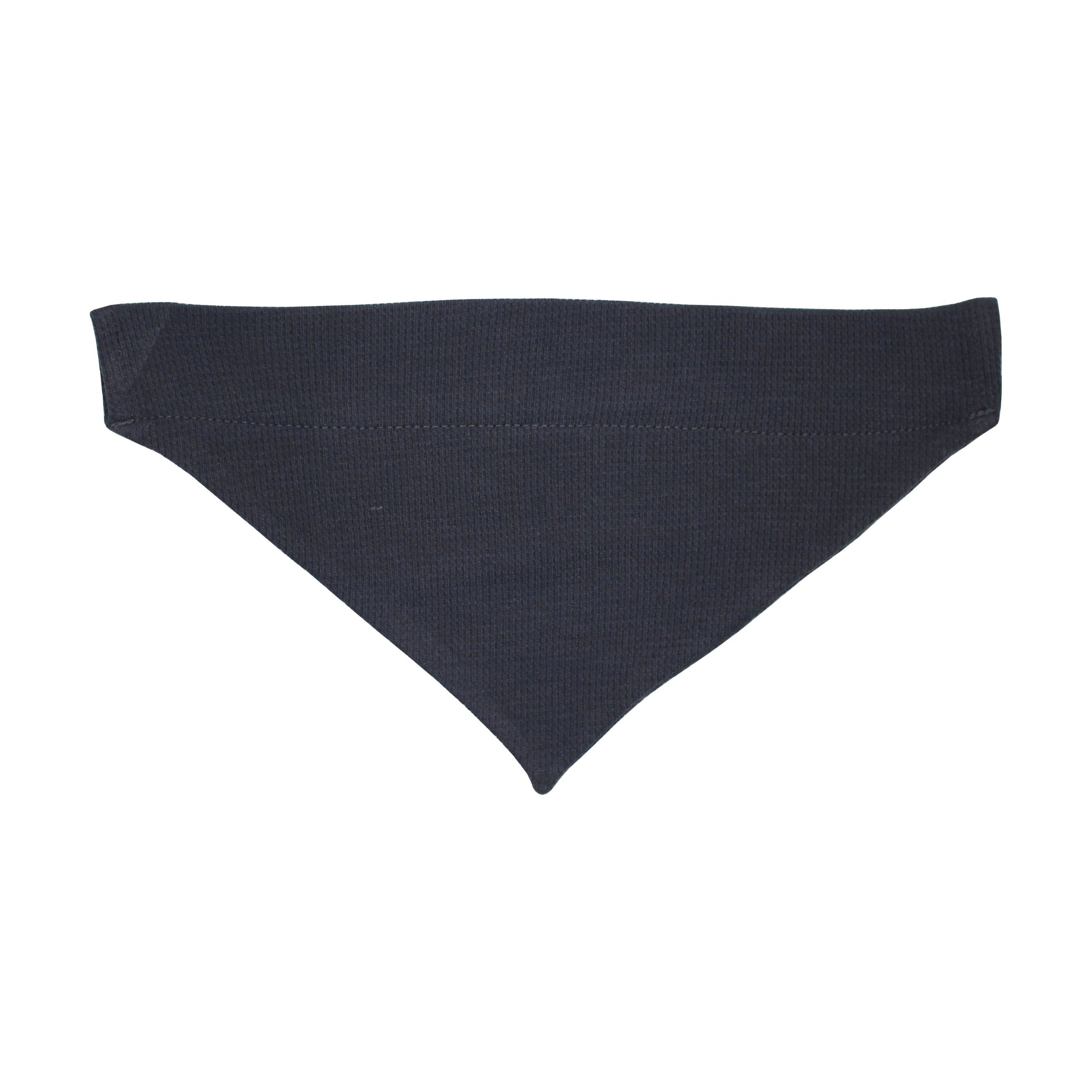 Organic Thermal Pet Bandana in Coal