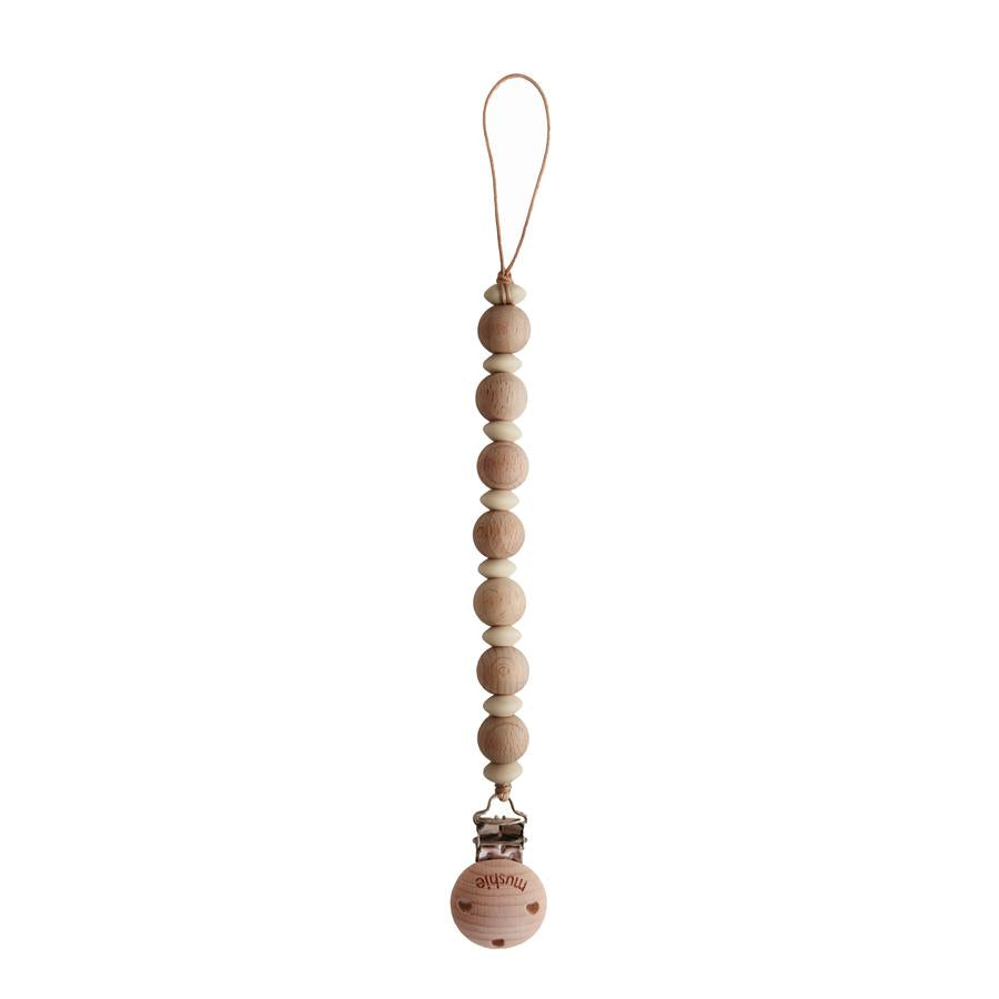 Pacifier Clip | Luna - Faux Wood