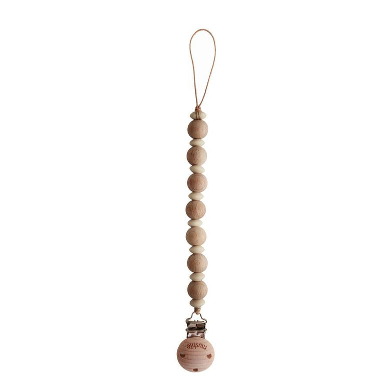 Pacifier Clip | Luna - Faux Wood