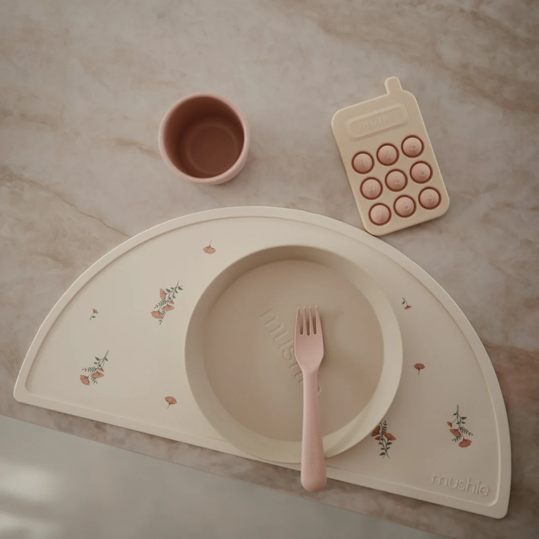 Silicone Place Mat | Pink Flowers