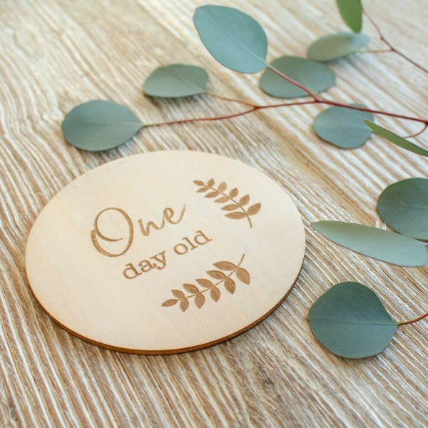 One Day Old Milestone Disc