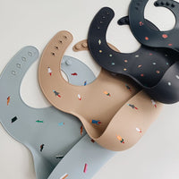 Silicone Baby Bib - Sun Orange