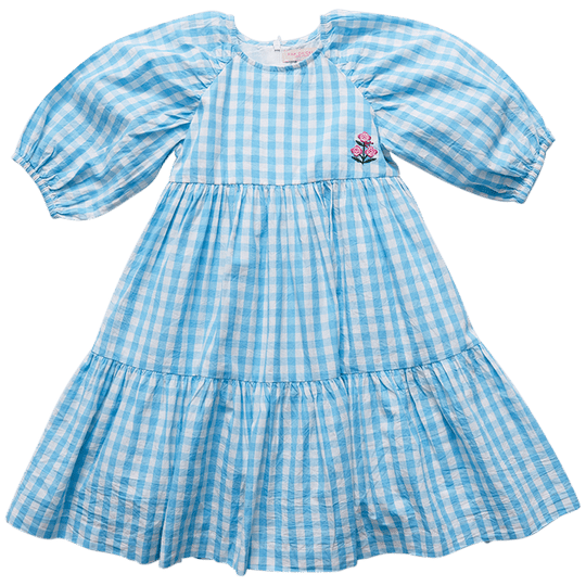 Danielle Maxi Dress | Sky Blue Gingham