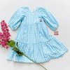 Danielle Maxi Dress | Sky Blue Gingham