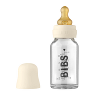 BIBS Baby Glass Bottle Complete Set - 110ml | Ivory