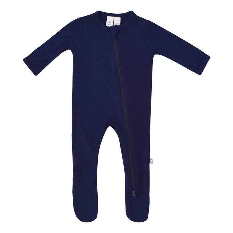 Zippered Footie - Navy