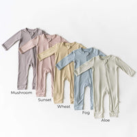 Zippered Romper | Fog