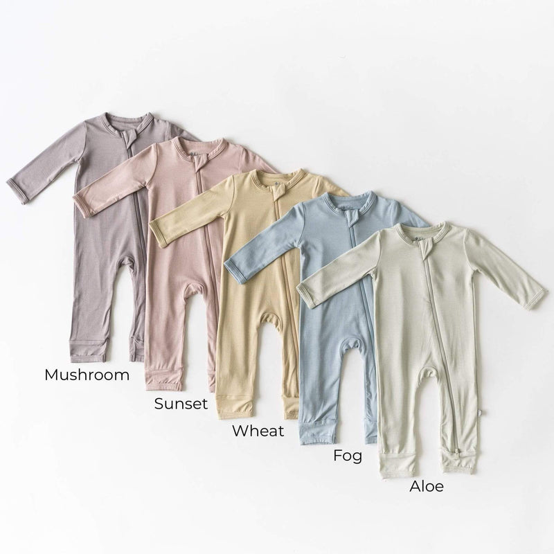 Zippered Romper | Fog