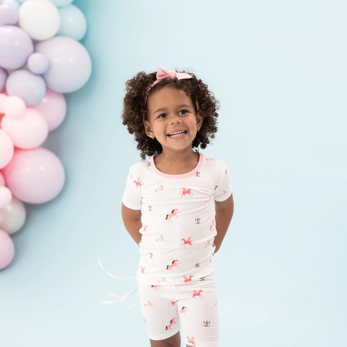 Short Sleeve Toddler Pajama Set | Unicorn