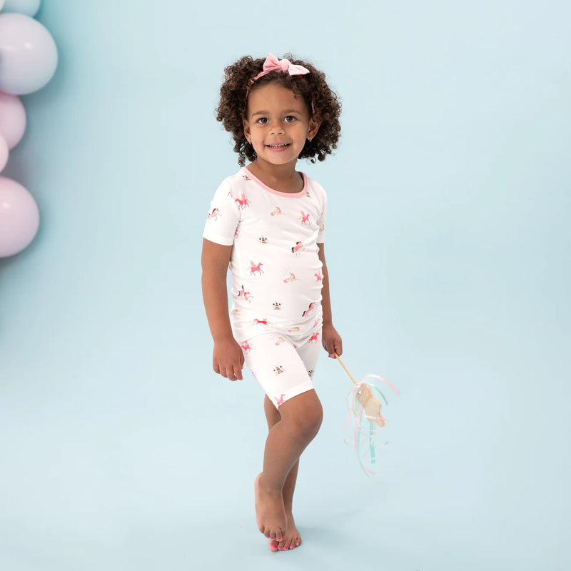 Short Sleeve Toddler Pajama Set | Unicorn