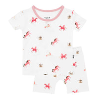 Short Sleeve Toddler Pajama Set | Unicorn