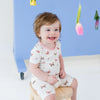 Short Sleeve Toddler Pajama Set | Butterfly