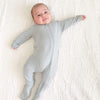 Zippered Footie | Fog
