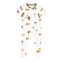 Zippered Footie | Moo