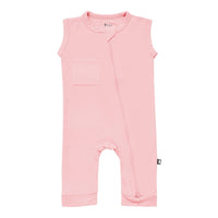 Zippered Sleeveless Romper | Crepe