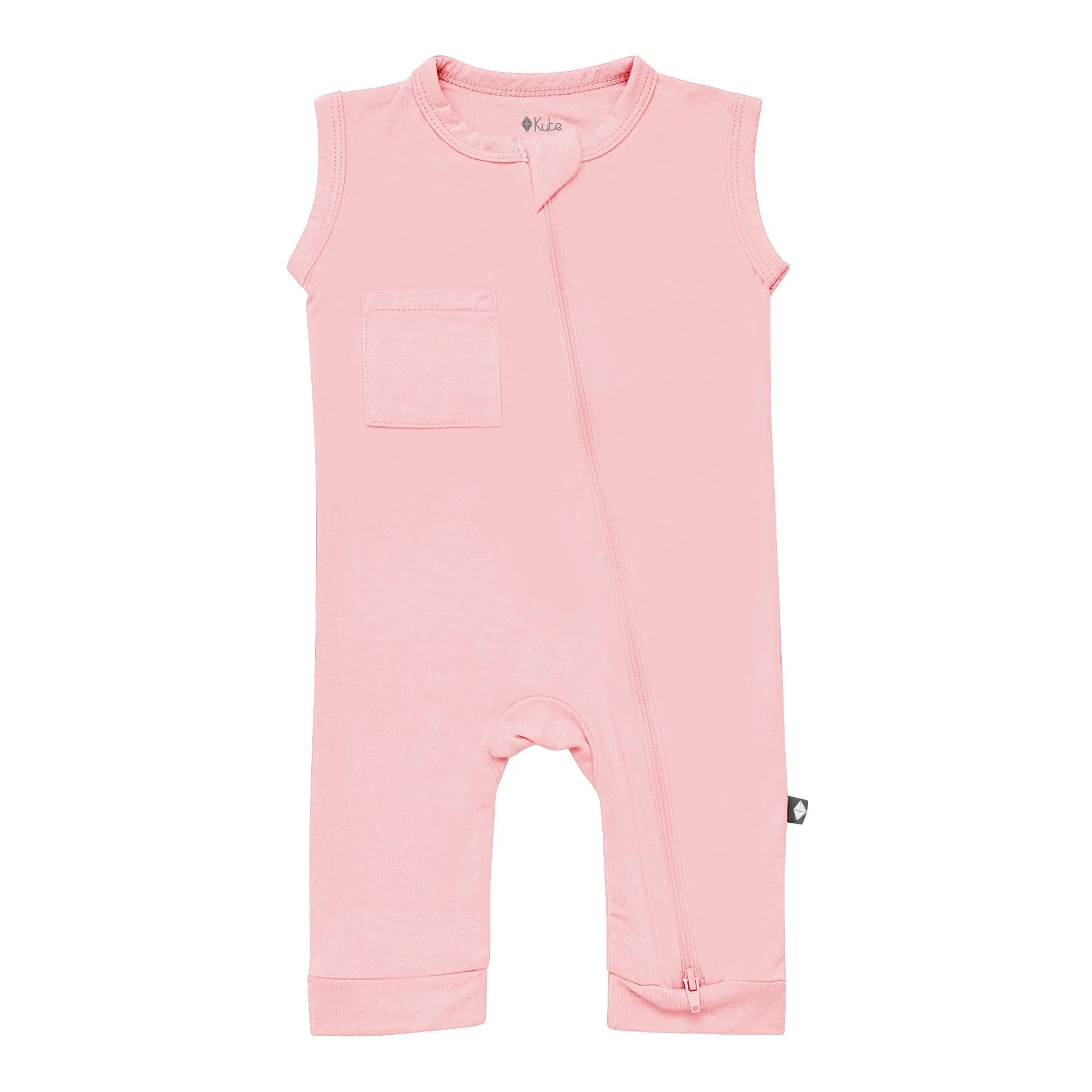 Zippered Sleeveless Romper | Crepe