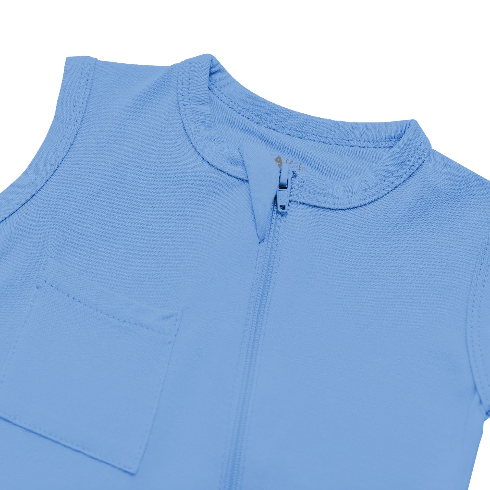 Zippered Sleeveless Romper | Periwinkle