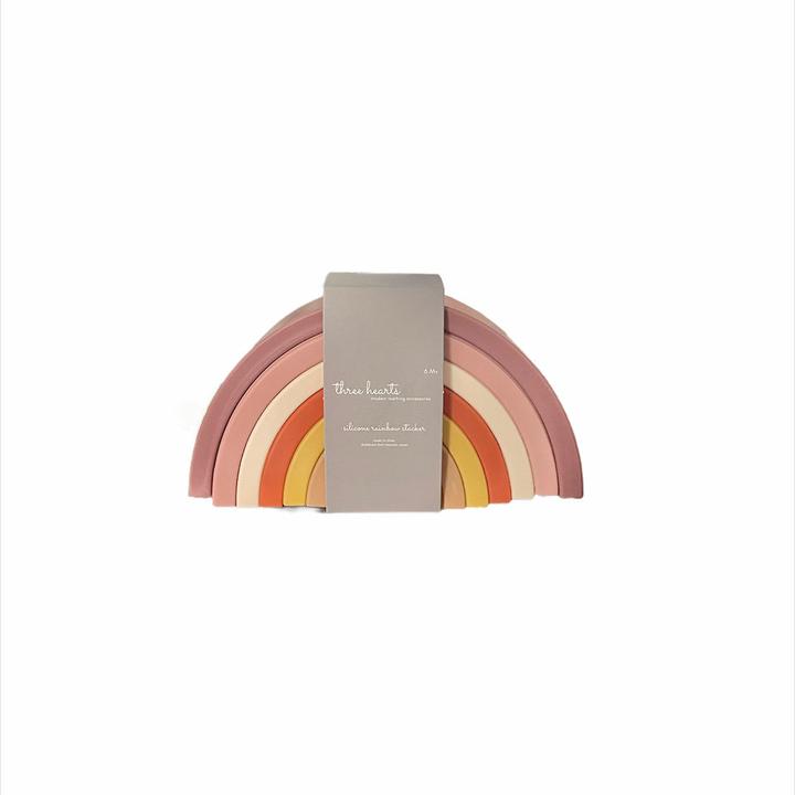 Rainbow Silicone Stacker Toy